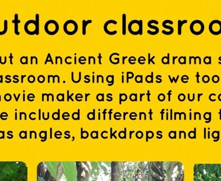 Outdoor classroom drama