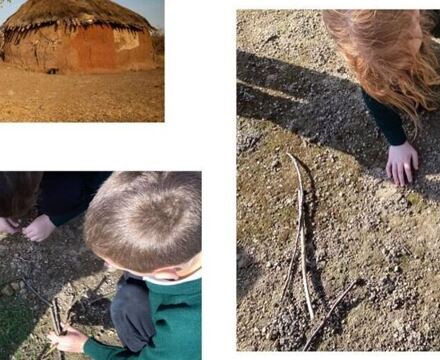 Maasai huts and outdoor learning