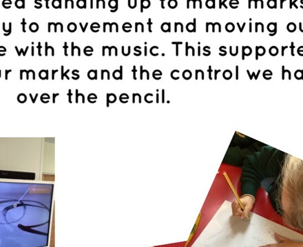 Mark making to music