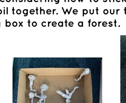 Tin foil sculpture
